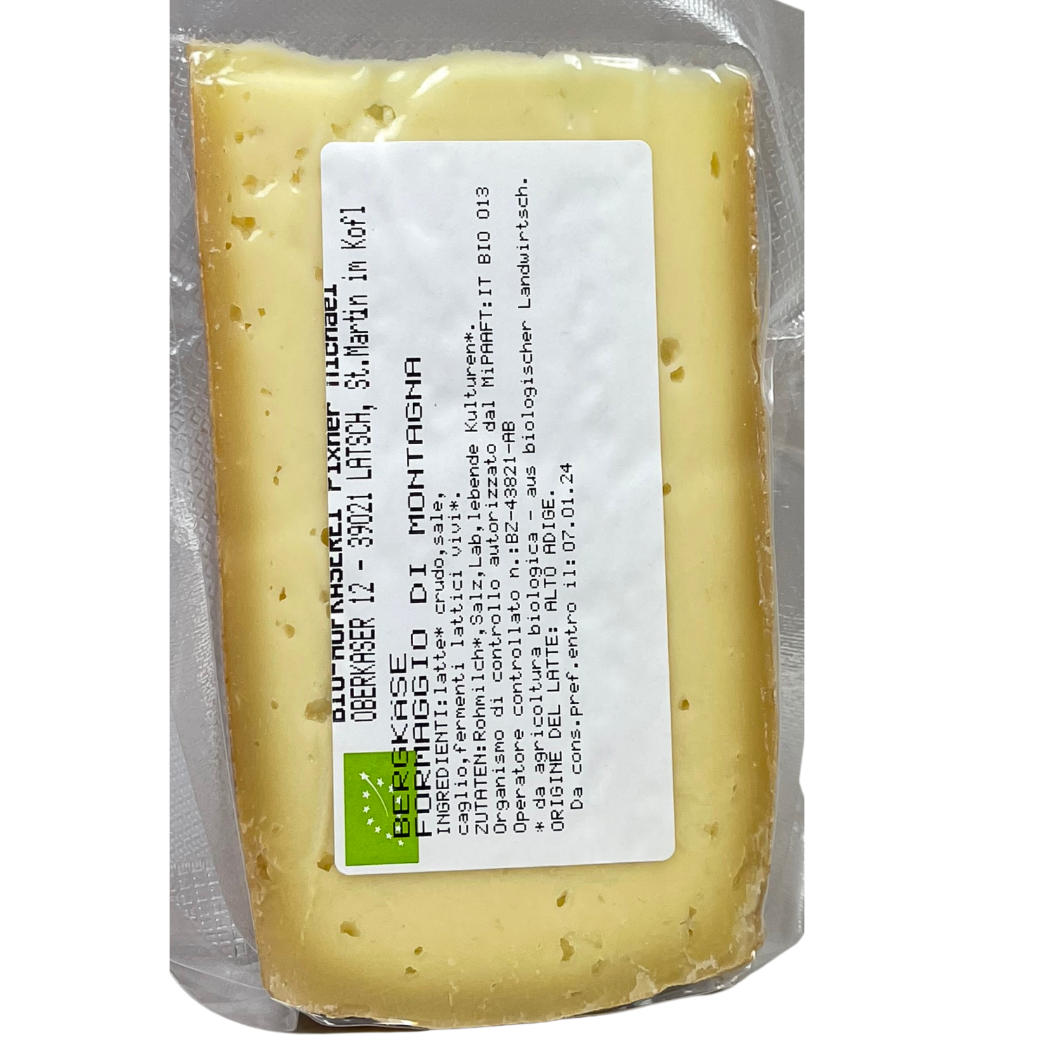 Formaggio di montagna Bio ca 350  g