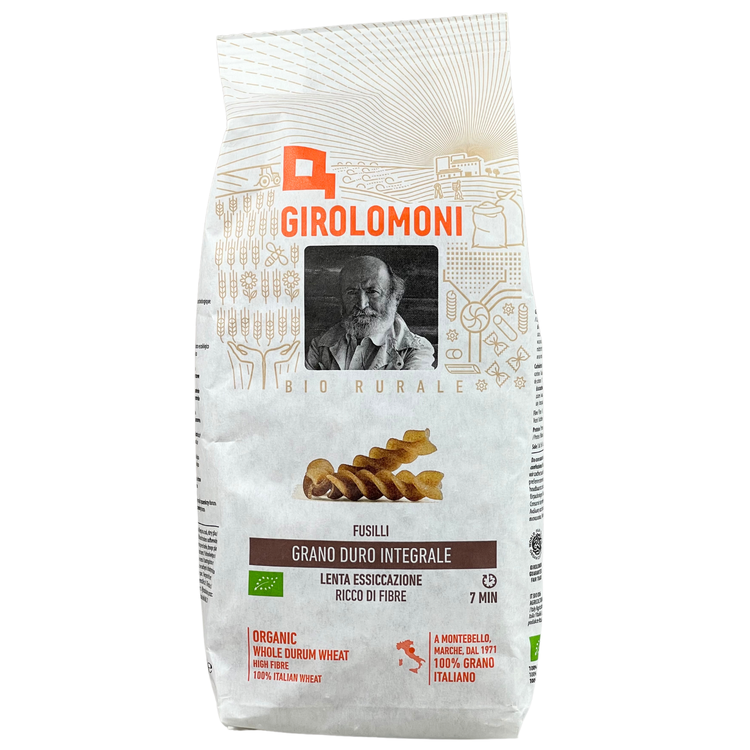 Fusilli integrali di grano duro Bio 500 g - Girolomoni